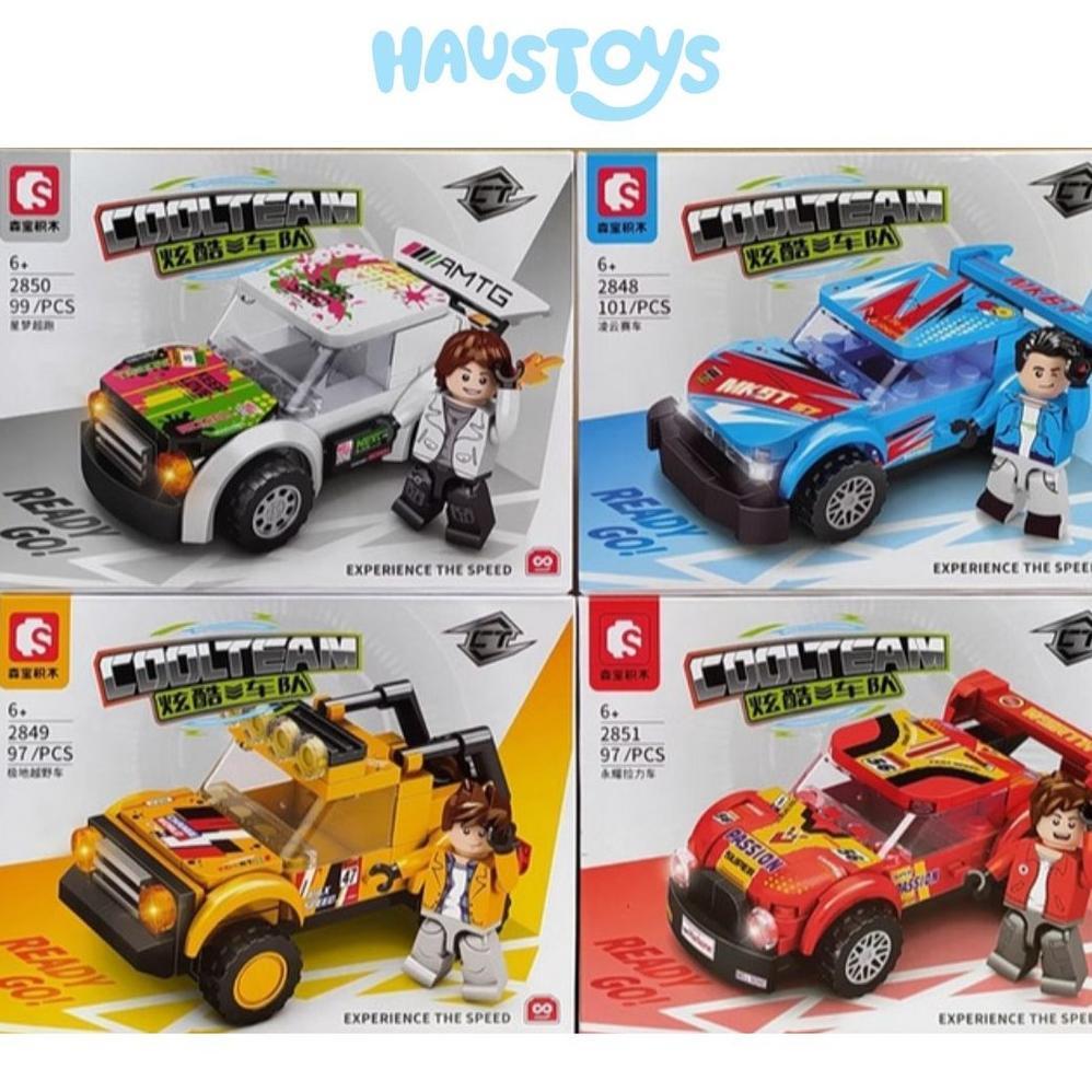 Sembo Brick Transform 2848-2851 Car Coolteam 4in1