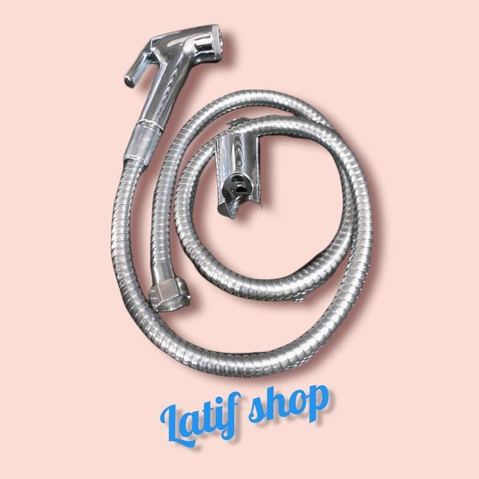 Fakinajayuuu - Jet Shower Toilet Chrome | Shower Spray Bidet Semprotan Cebok Tekanan Tinggi
