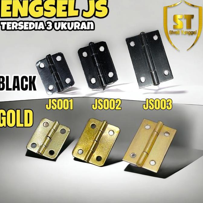 ENGSEL KUPU KOTAK (JS001) 1,6x1,3CM - KUPU KECIL UNTUK FURNITURE DAN DEKORASI