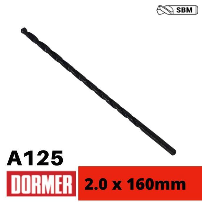 MATA BOR BESI DORMER A125 HSS EXTRA LENGHT DRILL PANJANG 2.0 x 160