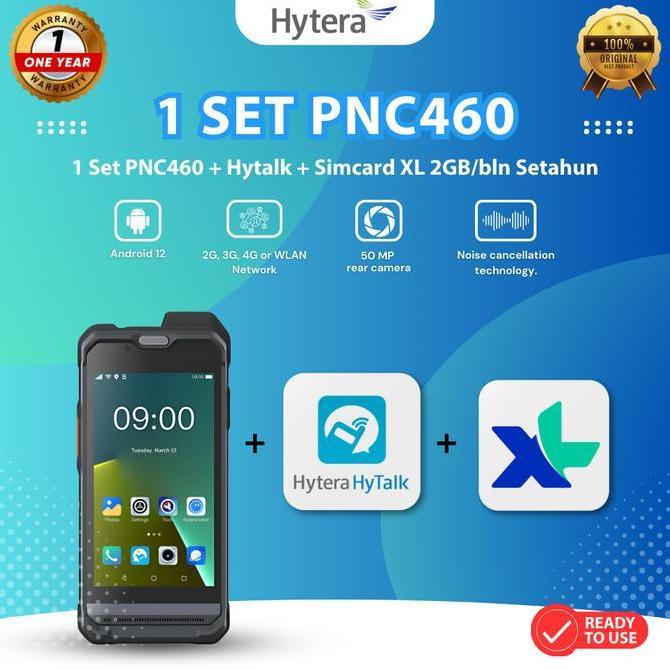Sale Hytera Pnc460 (1 Set) Siap Pakai Include Id Hytalk Dan Simcard Xl 2Gb/Bln Setahun