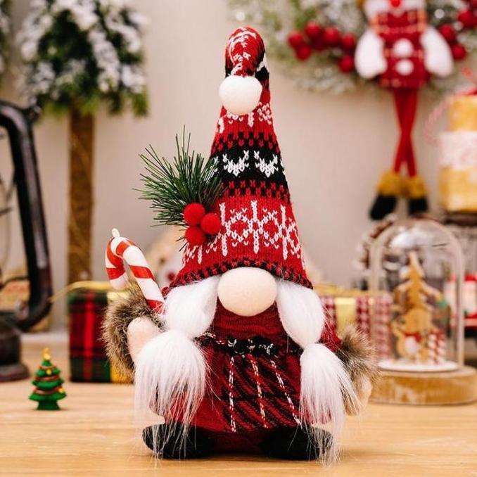 Boneka Natal Gnome Pendek by Platefulnco