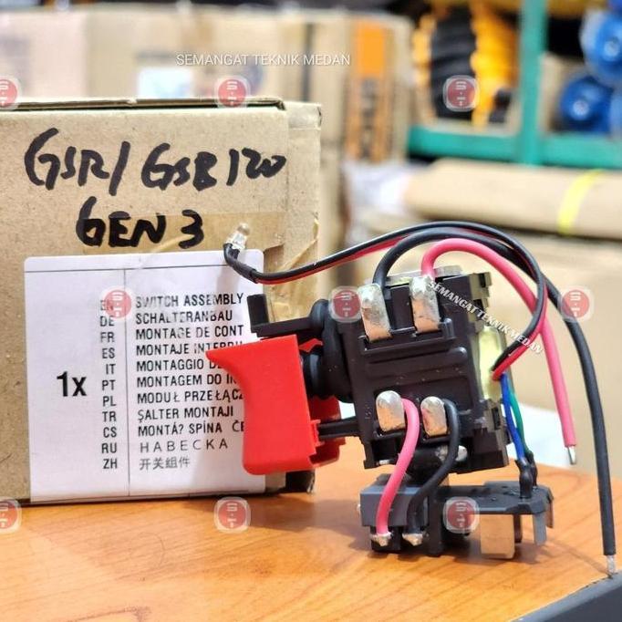GSR120LI SWITCH SAKELAR ON OFF BOR CORDLESS BOSCH GSR 120 LI GEN 3
