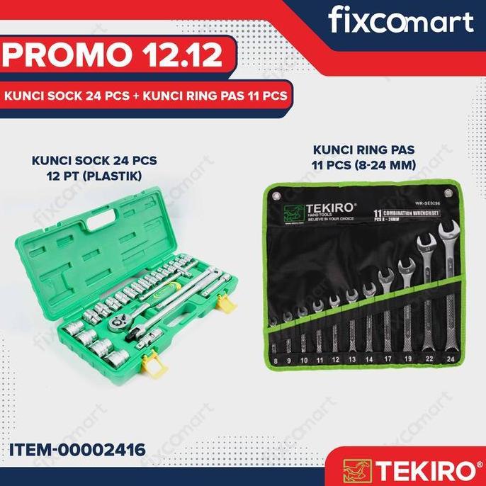 Ernawilman89 - 12.12 Tekiro Kunci Sok 24 Pcs + Tekiro Kunci Ring Pas 11 Pcs Set