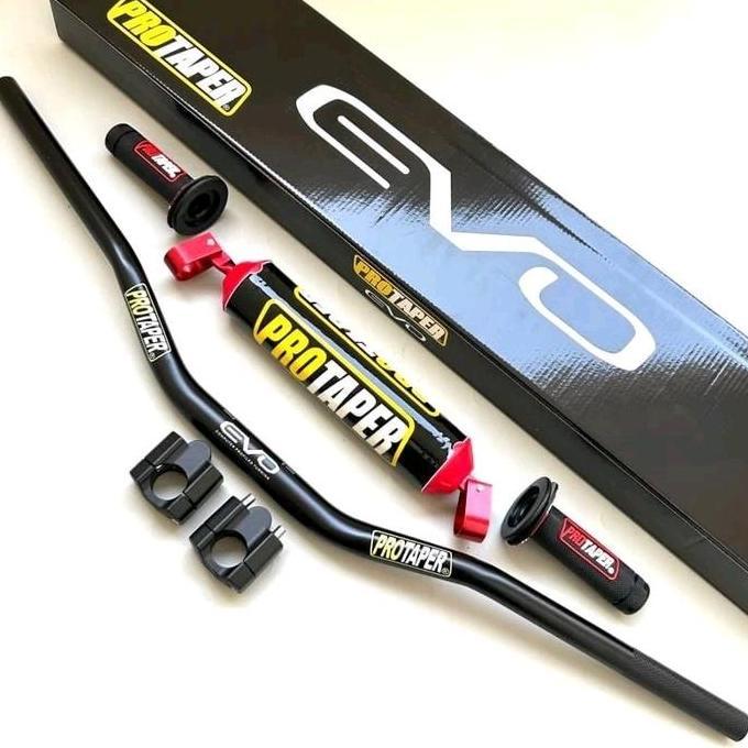 STANG / STIR FATBAR PROTAPER EVO TIPE LOW SET RAISER PLUS BUSA PALANG SET HANDGRIP PROTAPER MOTOR CR