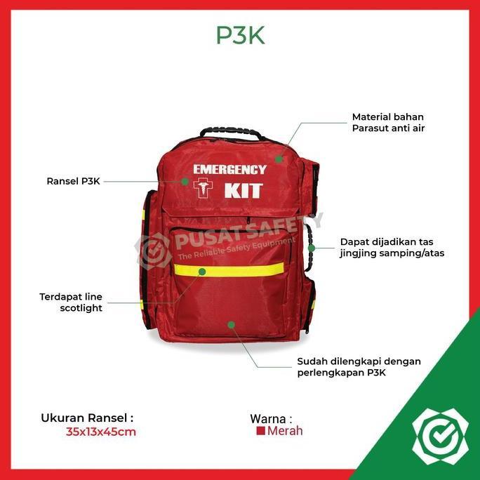 Tas Ransel P3K Emergency Kit Obat Anti Air