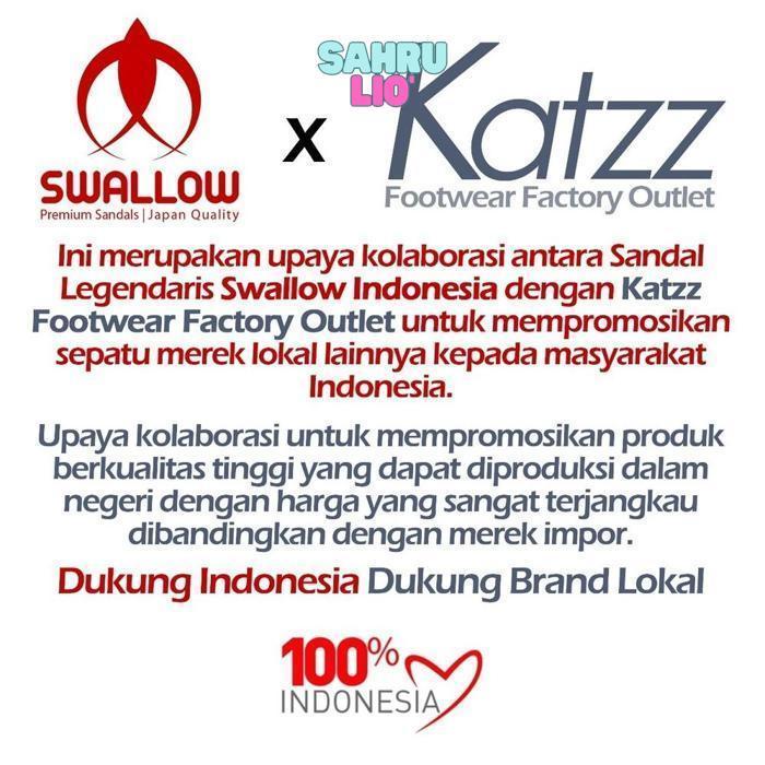 VD08 Katzz - Sepatu Karet Pria Uk 39 - 44 / Sepatu Pantofel Cocok Untuk Acara Santai / Sepatu Anti S