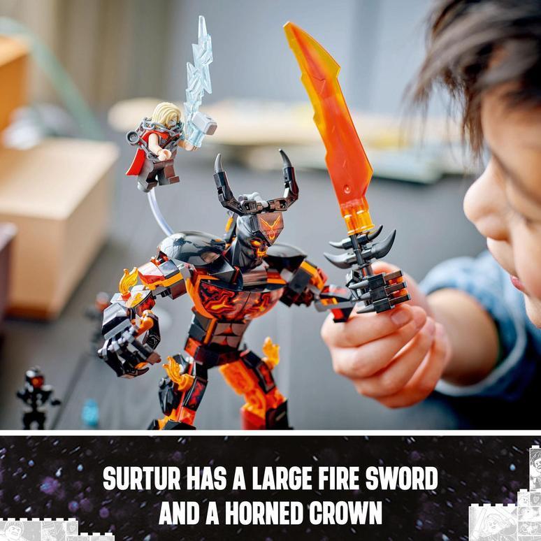 NEW STOCK  LEGO Super Heroes 76289 Thor vs. Surtur Construction Figure (245 Pieces) Super Heroes Toy