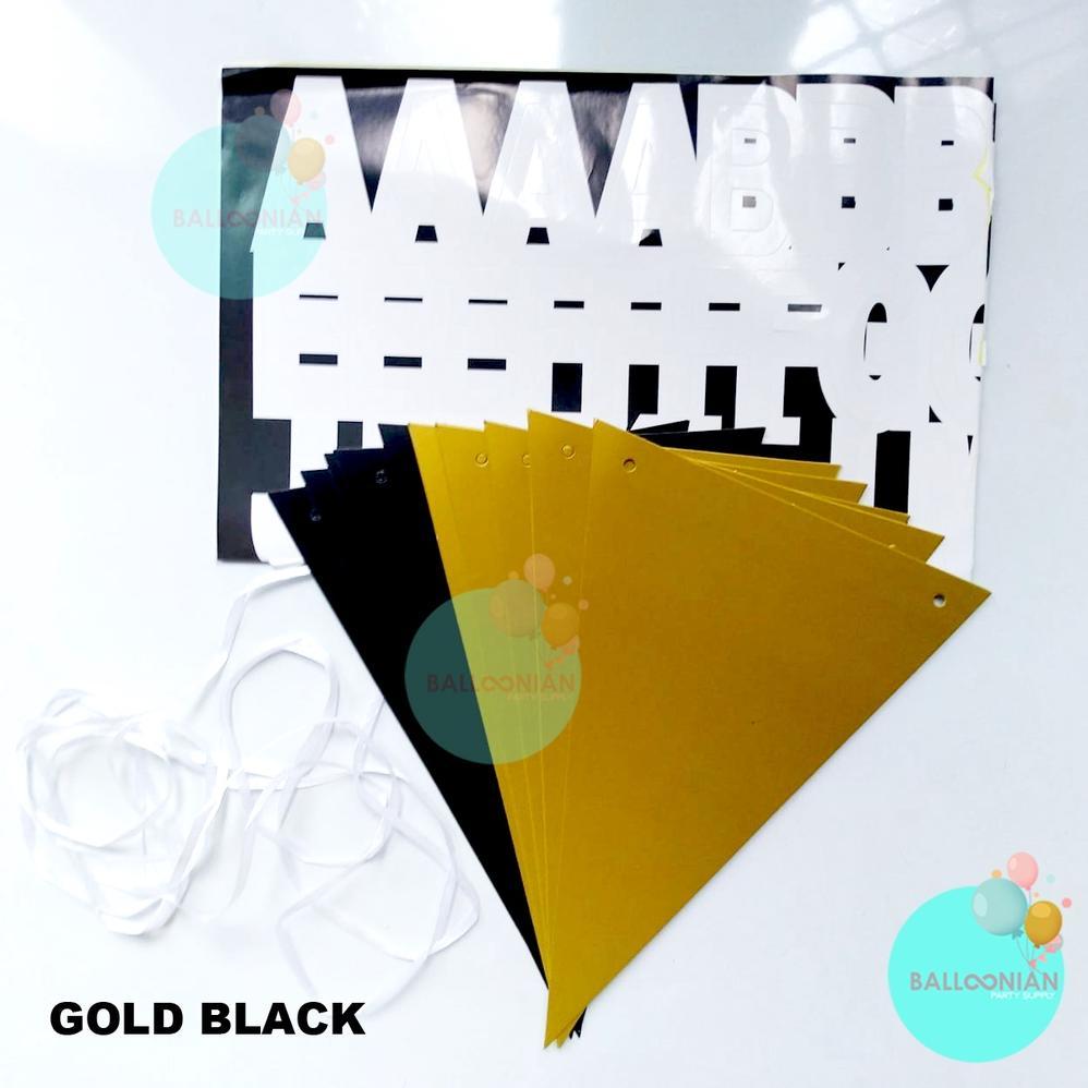 King Black Gold Chain Dekorasi Set/Dekorasi Ulang Tahun/Balon Ulang Tahun/Paket Dekorasi Ulang Tahun