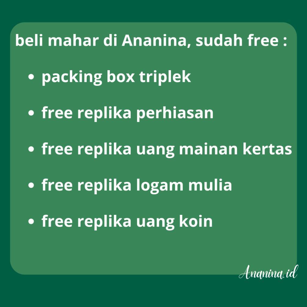 Mahar Akrilik Pernikahan Minimalis Modern Frame Transparan