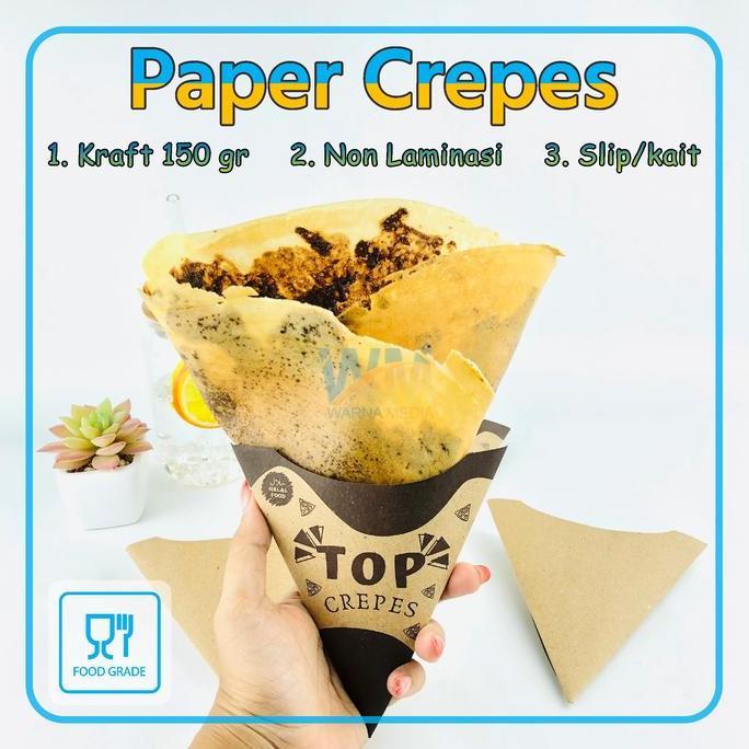 Kemasan Crepes Leker / Wadah Crepes / Kertas Crepes / Bungkus Crepes