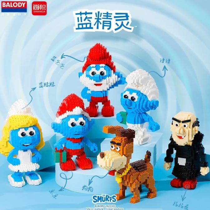 Nano Block The Smurfs Series Mainan Block Collection