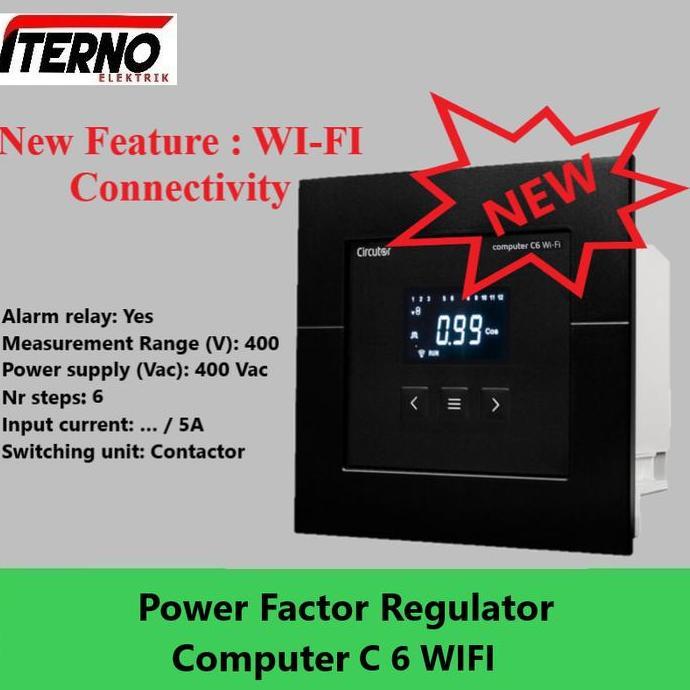 Murah Power Factor Regulator Computer Max 6 Step Circutor