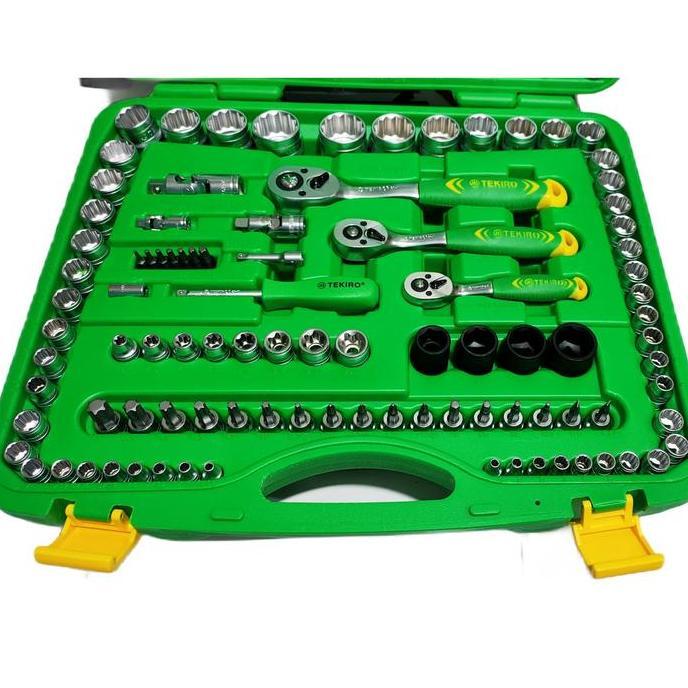 Promo Tekiro Tools Kit 120 Pcs - Kunci Sok Set 120 Pcs - Hand Socket Set Cod