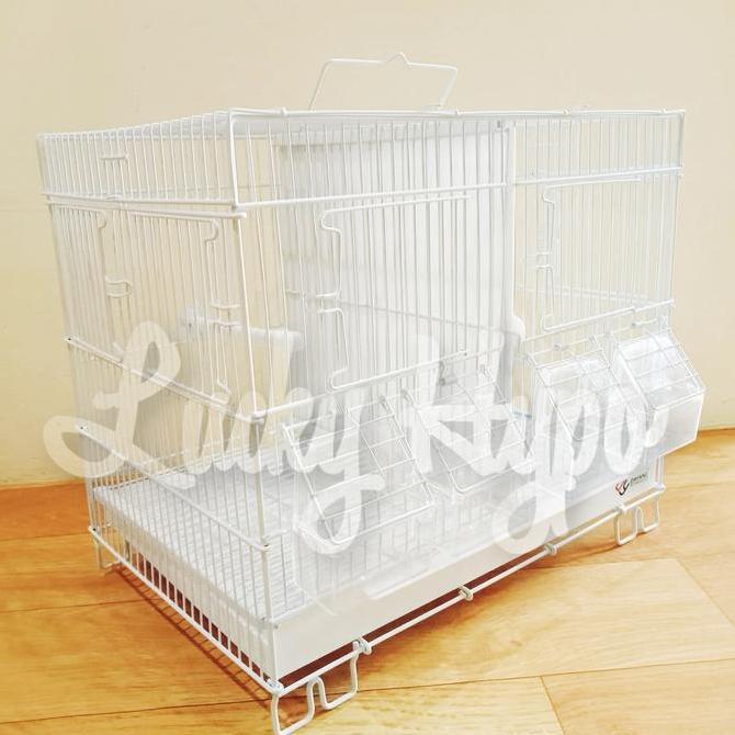 revasin9 - k501 dayang bird cage kandang burung besi sekat finch blackstrouth | kandang burung besi 