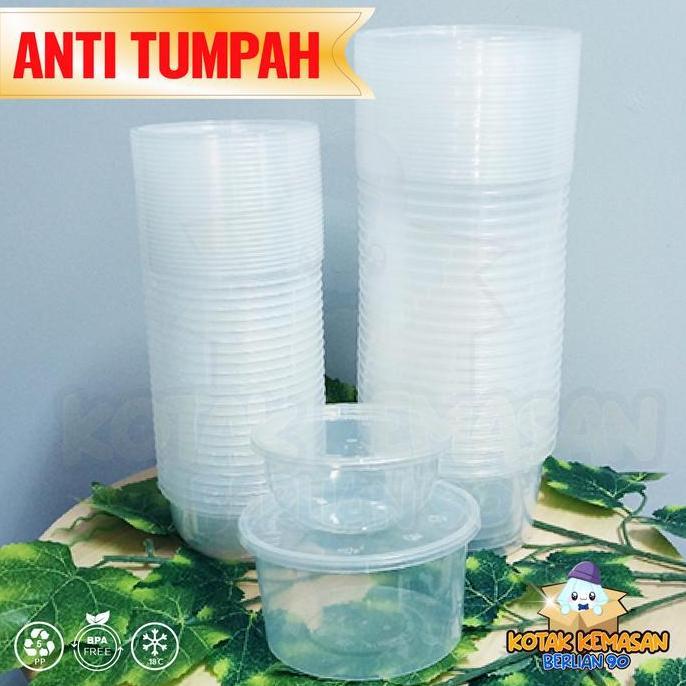 Mangkok Plastik 400 ml Mangkok Plastik Bulat Cup Puding Thinwall