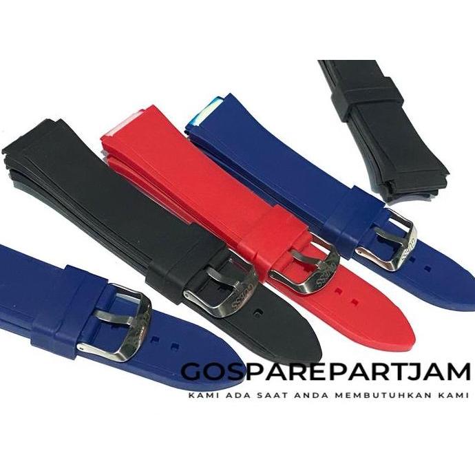 Strap Tali Jam Tangan Guess GS gww0248G5 W0247G3 Pria Rubber murah