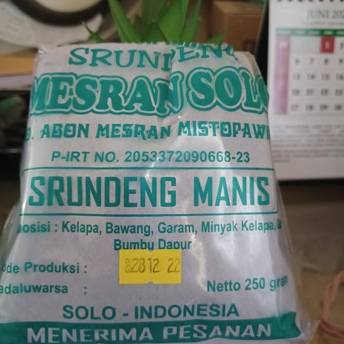 Ready serundeng manis mesran solo