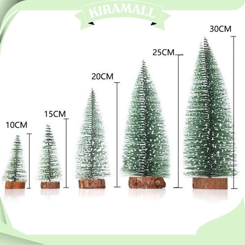 Pohon Natal Mini / Miniatur Pohon Natal Kecil / Snow Powder Christmas / Mini Christmas Tree Ukuran 8