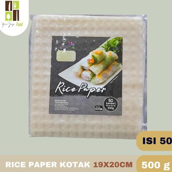 Ready Rice Paper Kotak Kulit Transparant Lumpia Vietnam