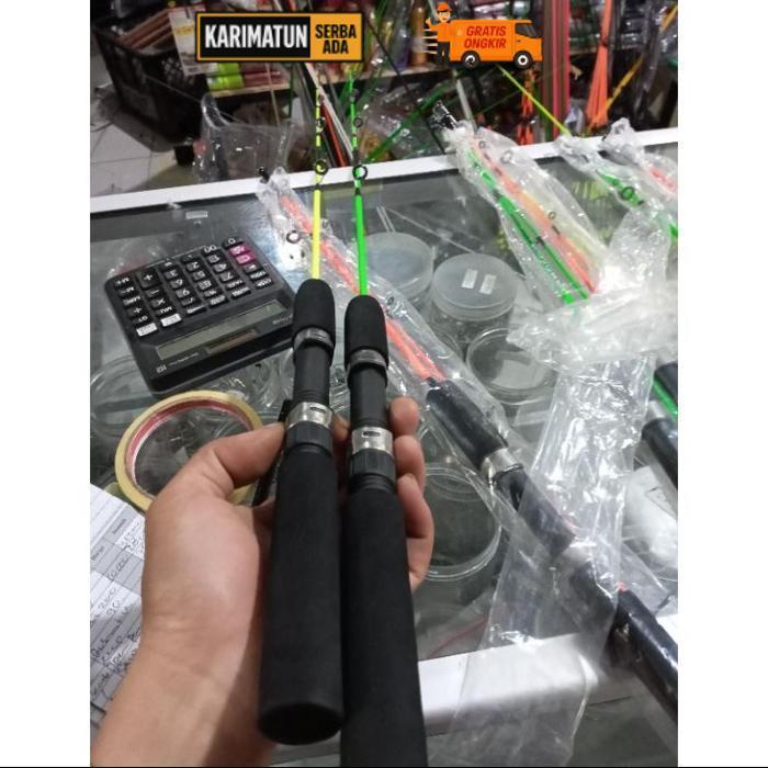 Berkualitas Joran Pancing Murah Sambung 2 Fiber Solid 110 120 Dan 130Cm