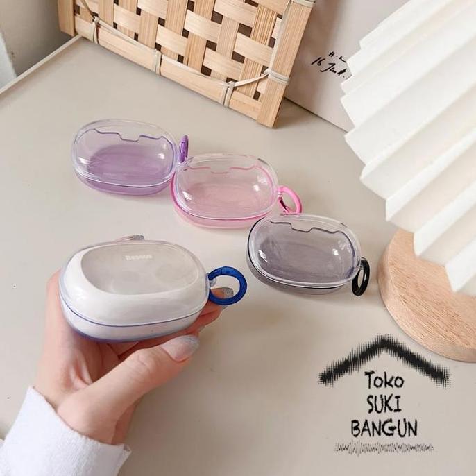 Case Baseus Encok WM03 Rubber Clear GRADASI Silicone Cover Casing murah