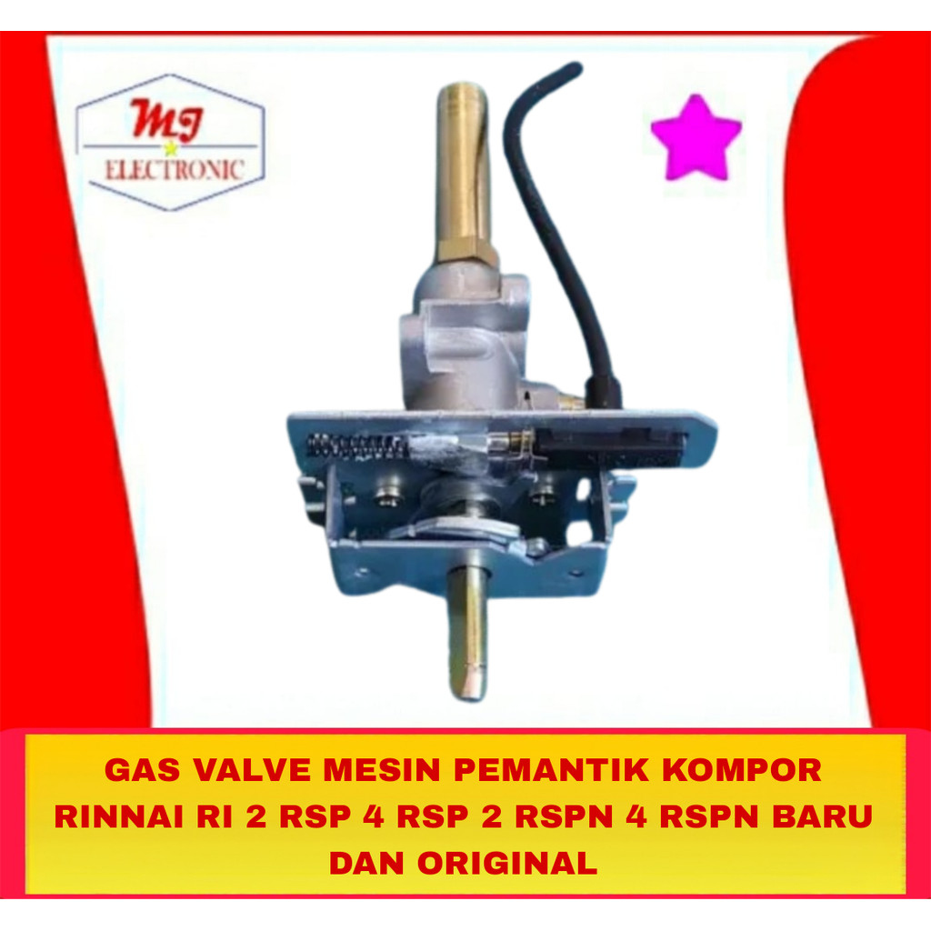 Gas Valve Mesin Pemantik Kompor Rinnai RI 2 RSP RI 4 RSP RI 2 RSPN RI 4 RSPN Baru dan Original