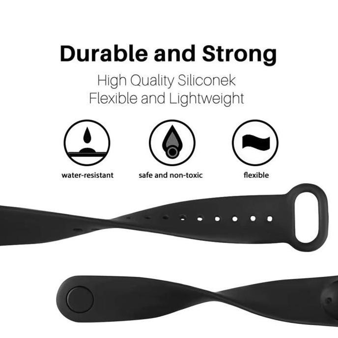 Strap Mi Band 4 Mi Band 3 Xiaomi Tali Jam M6 M5 M4 M3 Smart Bracellet
