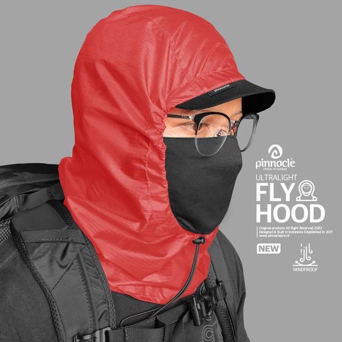 Pinnacle Pro Official Fly Hood Ripstop Nylon - Red