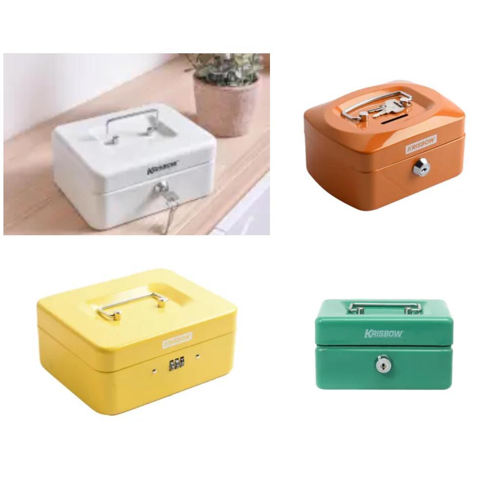 AZKO Krisbow Cash Box Safe Box Kotak Uang Deposit Box