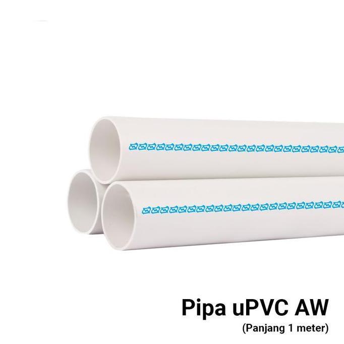 Rebapin - Pipa PVC 5 Inch Type AW Putih uPVC | Paralon Air 1 Meter Tebal Berkualitas