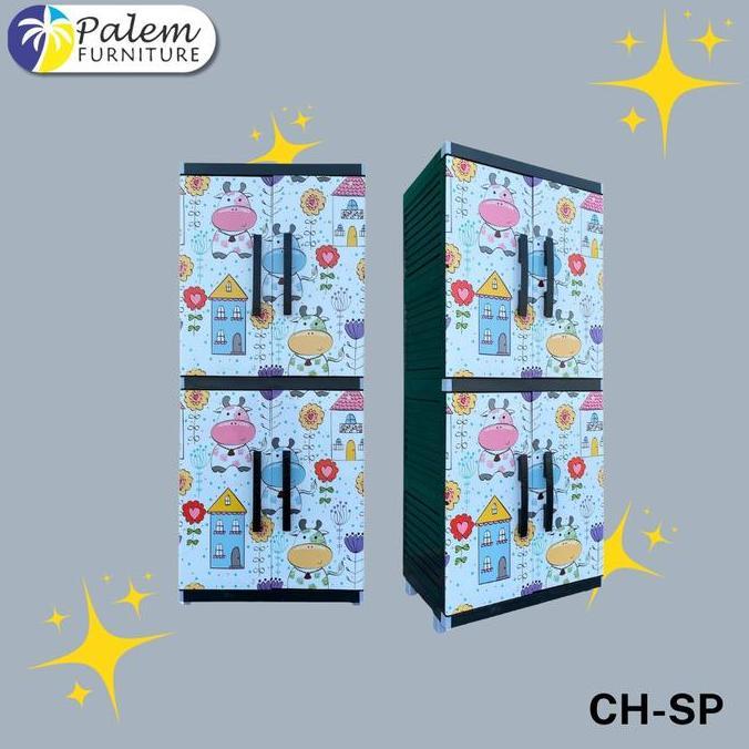 TERBARU - LEMARI PLASTIK 4 SUSUN MIAMI ORLANDO SAPI KUNCI