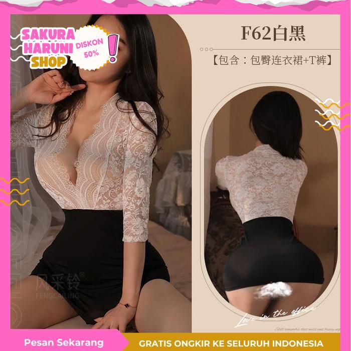 BUSANA TIDUR MEWAH WANITA LINGERIE SEKSI HOT SEXY SUSPENDER LINGERE DRESS BAJU DINAS MALAM BINAL PRO
