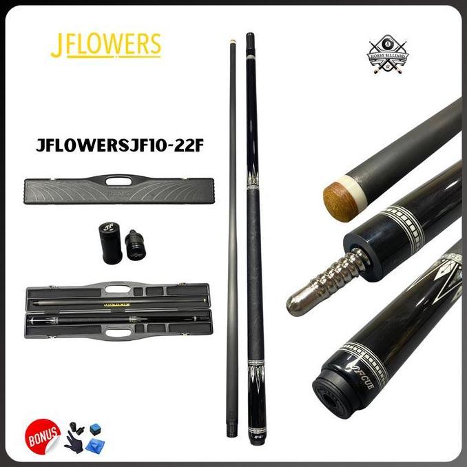 TERMURAH - Stick billiard jflower 10-22F Original - stik billiard Jflower