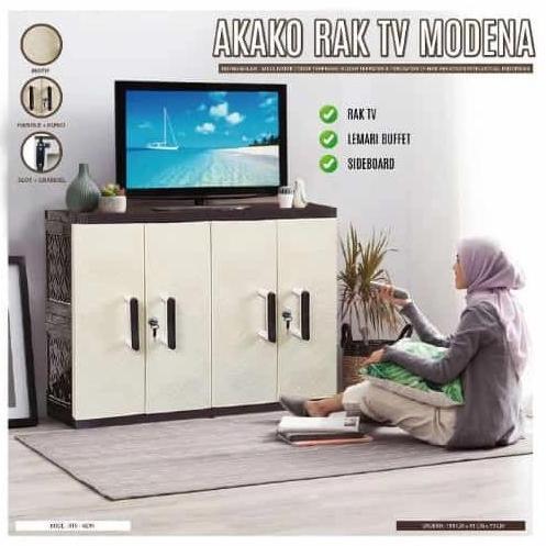 Rak TV Plastik Akako Modena 4 Pintu