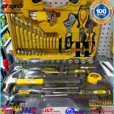 KRISBOW tool kit box set 78 pcs kotak perkakas mekanik hand toolkit 78
