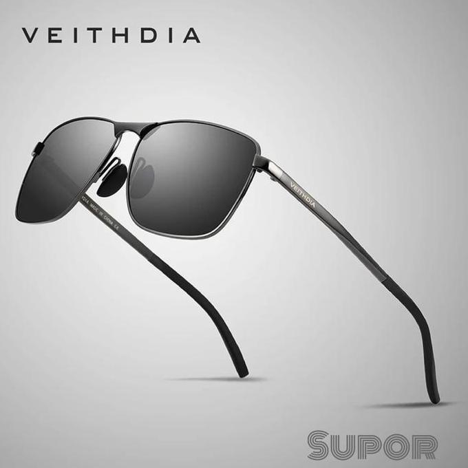 AV02 Kacamata Sunglasses Veithdia ORI Polaroid Pria kacamata Polarized