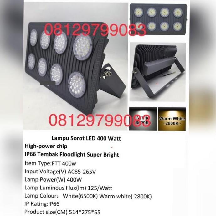 Lampu Led Sorot Tembak Jalan Pju 50 100 200 300W 400 500 Watt Ftt Led Penerangan Lapanga Stadion Jal