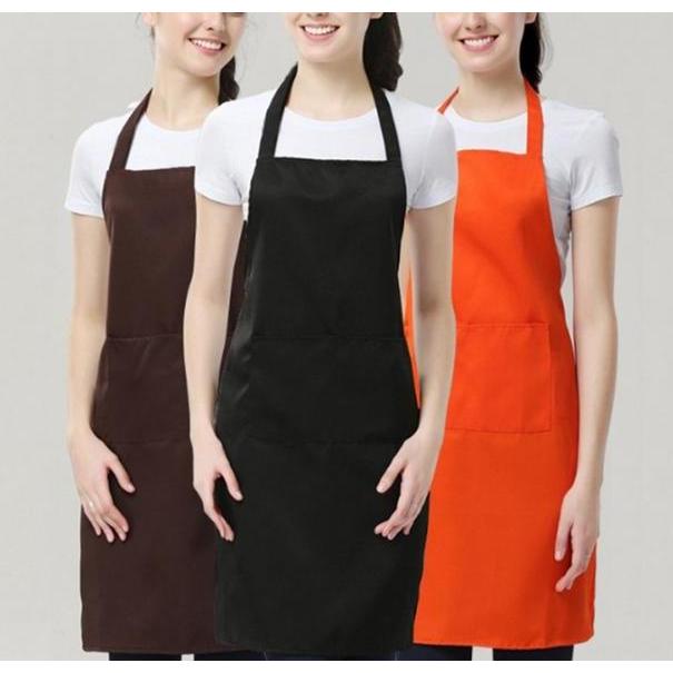 CELEMEK/APRON/RESTORAN/KOKI/MASAK/ CELEMEK HITAM POLOS