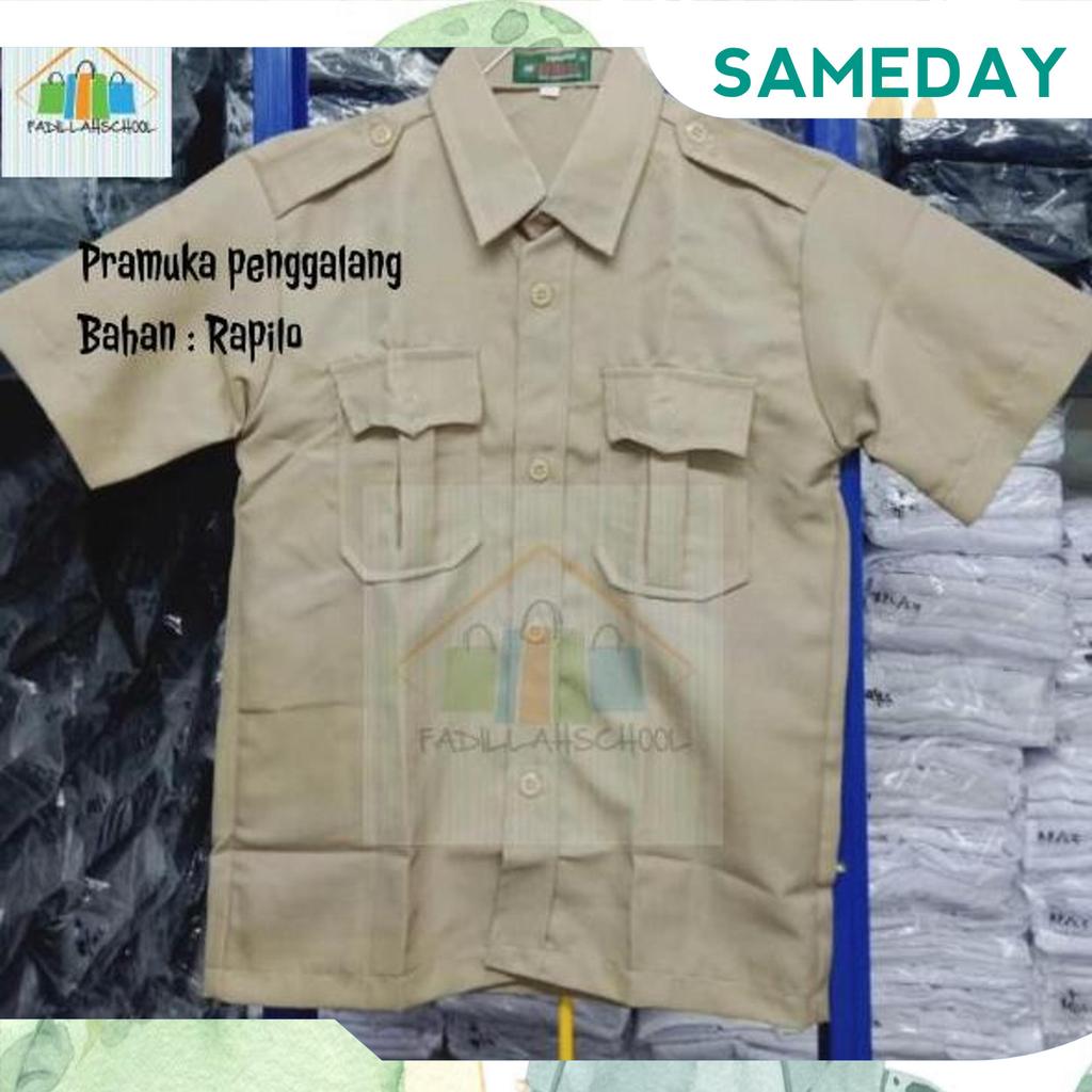 Baju Pramuka Sd/Smp/Sma Bahan Licin Seragam Sekolah Sameday