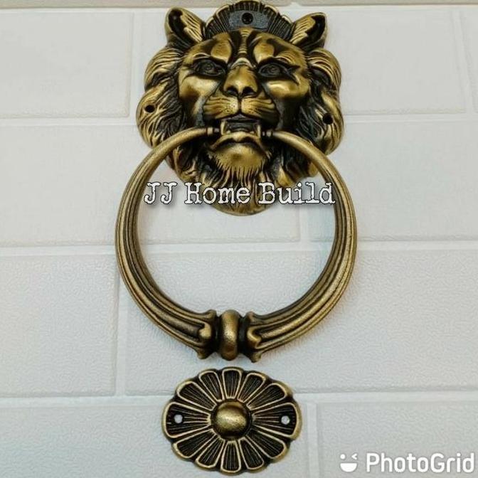 Door Knocker / Ketukan Pintu Antik / Ketukan Pintu Singa Kuningan  Sale