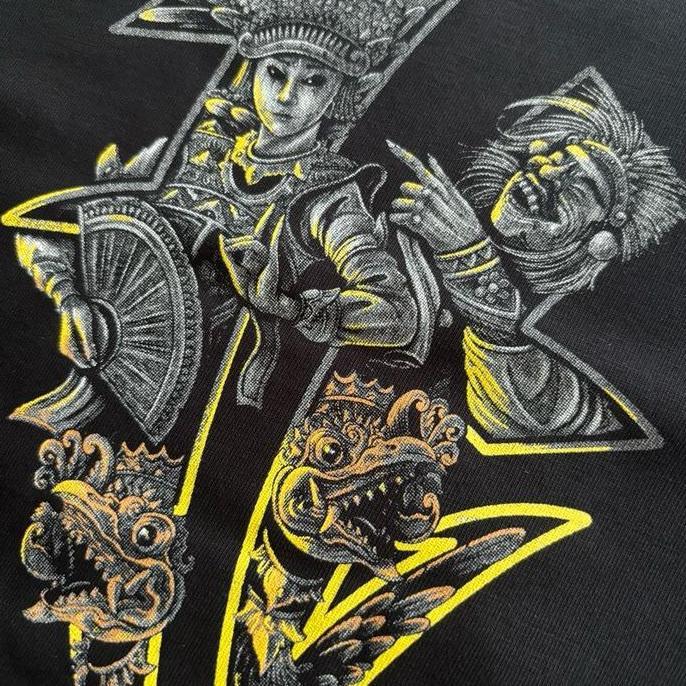 Huskey Bali Janger Black | T shirt Pria | kaos bali | Kaos pria distro original baju Kece Keren