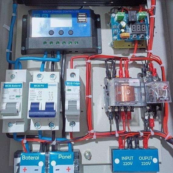 Paket Lengkap Panel Plts Panel Surya Solar Cell Inverter Scc Ats