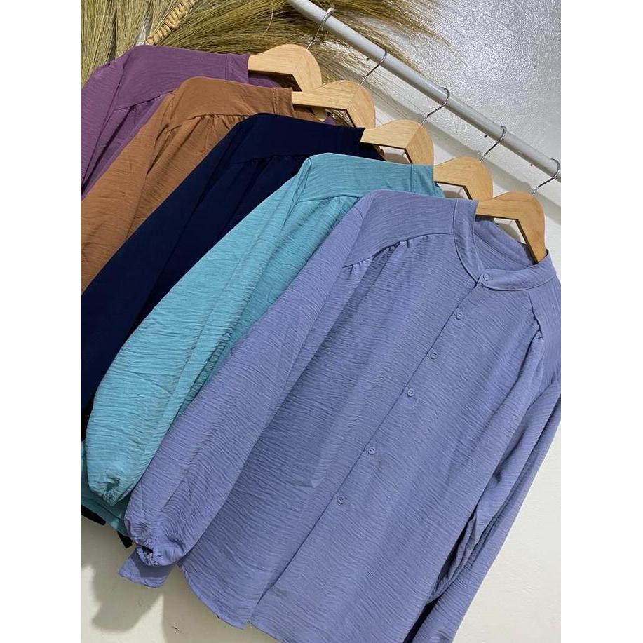 DV215 - Alina Blouse Crincle Wanita Crinkle Atasan Fit Panjang Baju