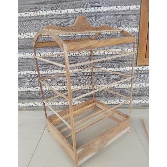 Sangkar Ambrukan BNR Full Jati Halus No 1-3