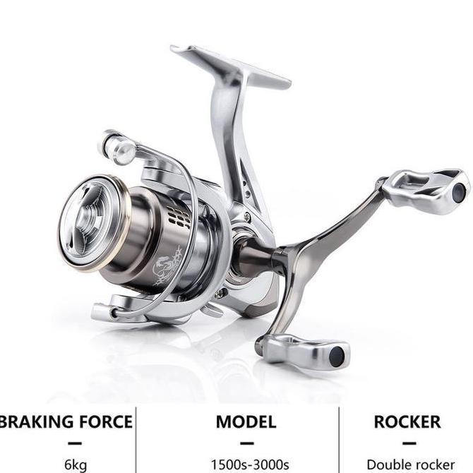 5.2:1 Anti-corrosion Baitcasting Reel / Reel Pancing Laut / Max Drag 6kg Fishing Reel / Reel Pancing