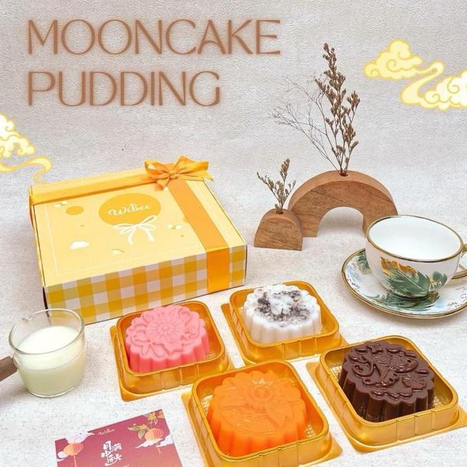 Box of Mooncake Pudding - Hampers Mooncake Pudding - Mooncake Festival Promo Premium