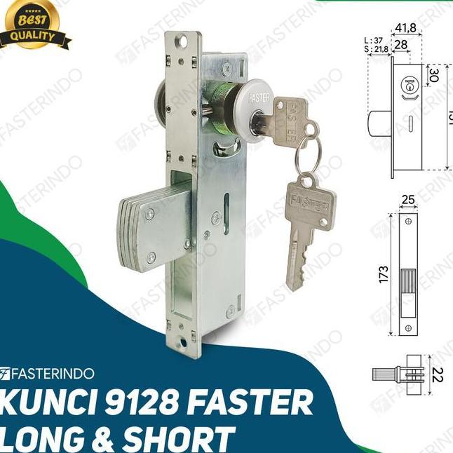 Kunci Pintu Aluminium Kunci Pintu Swing Kunci Faster 9128