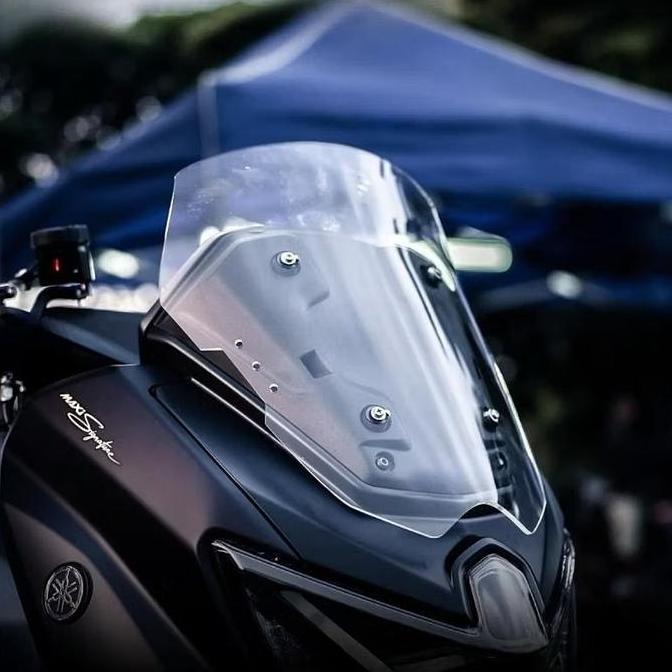 Promo Windshield Visor Nmax Turbo Neo S 2024 Cyborg Sirip Riben Dan Bening  Motor