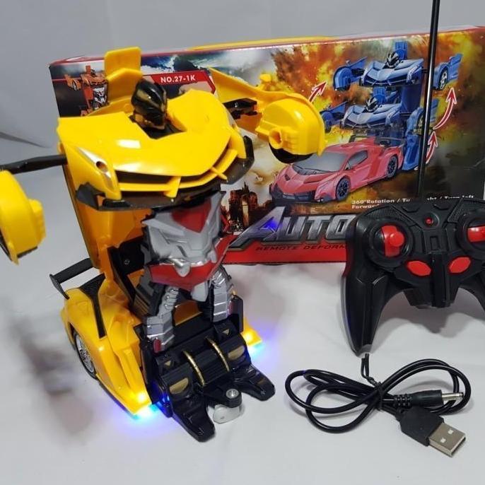 Mobil remot transformer autobots RC robot RC transformer berubah robot